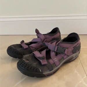 Merrell Vibram Waterproof Shoes Mary Jane Straps Purple
